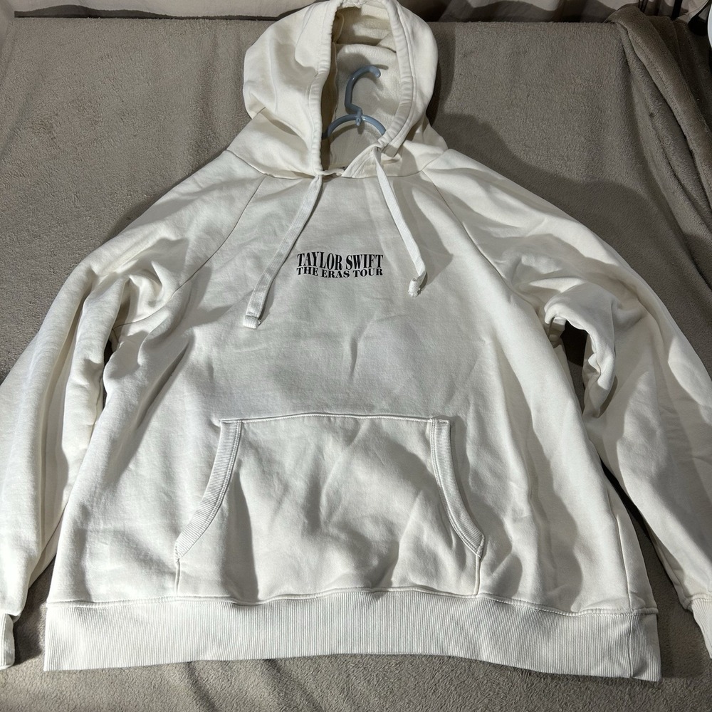 Taylor Swift The Eras Tour Cream Pullover Hoodie Sweatshirt Photo Grid 2XL